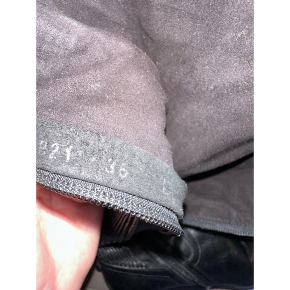 Women's Rudsak Black Leather Wedge Knee High Boots - Picture 9 of 12